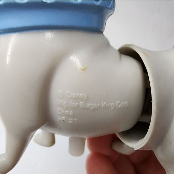 Pocahontas Percy Dog Wind Up Toy Figure Burger King Meal toy Bulldog Vtg 90s - Picture 6 of 6